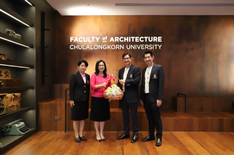 คณะนิติศาสตร์ จุฬาลงกรณ์มหาวิทยาลัย ขอแสดงความยินดีแด่ คณะสถาปัตยกรรมศาสตร์ ครบรอบ 90 ปี